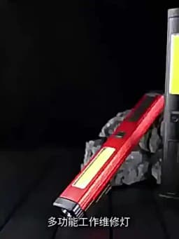 Portable LED Flashlight COB Floodlight and XPE High Beam Aluminum Alloy Pen Clip Work Light Built In Battery with Tail Magnet