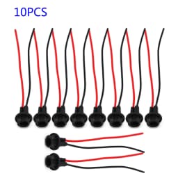 10pcs T10 Auto Car Socket Connector Extension DC 0V ~ 12V Light Bulb Socket W5W 168 194 For Cars Trucks Boats