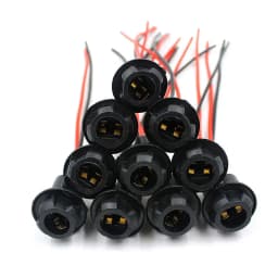 10pcs T10 Auto Car Socket Connector Extension DC 0V ~ 12V Light Bulb Socket W5W 168 194 For Cars Trucks Boats