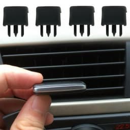 Air Vent Clips Car Black Car Vehicle For Reference Kit Set Slice 31.3mm X 34.2mm Universal Air Conditioning Vent