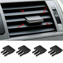 Air Vent Clips Car Black Car Vehicle For Reference Kit Set Slice 31.3mm X 34.2mm Universal Air Conditioning Vent