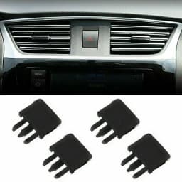 Air Vent Clips Car Black Car Vehicle For Reference Kit Set Slice 31.3mm X 34.2mm Universal Air Conditioning Vent
