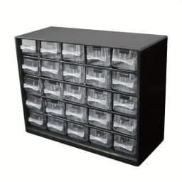 25 Multi-grid Drawer Parts Box Wall-mounted Screw Classification Component Box Tool Case Electronic Components Storage Toolbox
