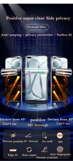 OnePlus13R Ace 1+ 10Pro Privacy For OnePlus 9Pro Hydrogel Film One Plus 12 Soft No Peeping Screen Protector Oneplus11R 13s