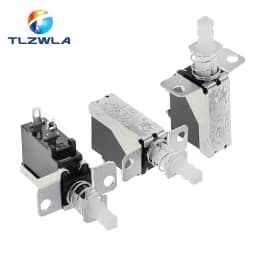 5PCS Straight Key Self-Locking switch KCD-A10 SW-3 A04 Power Switch 2Pin Outer Spring 5A For Range Hood