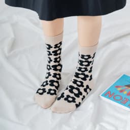 Fashion Women'S Socks Korea Style Flower Pattern Print Socks Ins Style Short Sock Women Autumn Winter Cute Streetwear Sox Girls