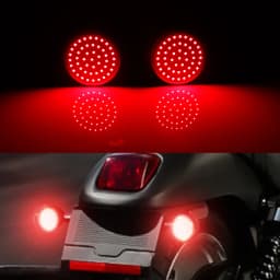 iJDM White/Amber 1157 Full LED Turn Signal Light Bulbs For Davidson Touring Electra Glide Road King Sportster Motorcycles