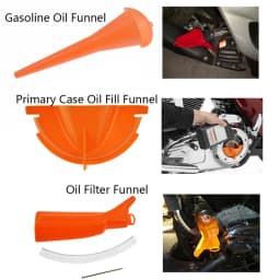 Motorcycle Transmission Crankcase Fill Funnel Primary Case Oil Fill Funnel Cover Sealing O-Ring For Harley Touring Dyna Softail