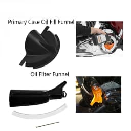 Motorcycle Transmission Crankcase Fill Funnel Primary Case Oil Fill Funnel Cover Sealing O-Ring For Harley Touring Dyna Softail
