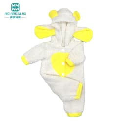 Clothes for Doll Fit 43-45cm Toy New Born Doll Accessories Fashion Knitted Suit, Cartoon Suit