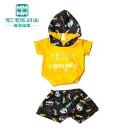 Clothes for Doll Fit 43-45cm Toy New Born Doll Accessories Fashion Knitted Suit, Cartoon Suit
