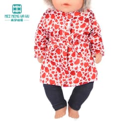 Clothes for Doll Fit 43-45cm Toy New Born Doll Accessories Fashion Knitted Suit, Cartoon Suit