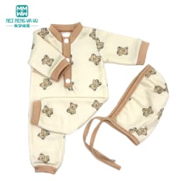 Clothes for Doll Fit 43-45cm Toy New Born Doll Accessories Fashion Knitted Suit, Cartoon Suit