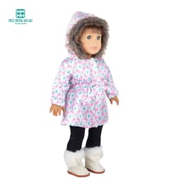 Clothes for Doll Fit 43-45cm Toy New Born Doll Accessories Fashion Knitted Suit, Cartoon Suit