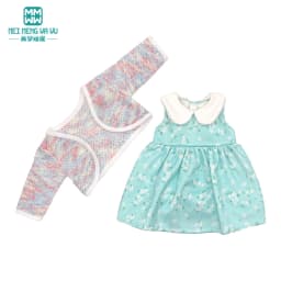 Clothes for Doll Fit 43-45cm Toy New Born Doll Accessories Fashion Knitted Suit, Cartoon Suit