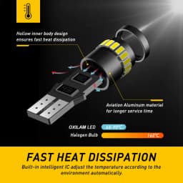 OXILAM 2Pcs Canbus T10 W5W LED 3014 24-SMD Side Position Parking Light Bulb for Volkswagen Golf Tiguan Jetta City Touran Passat