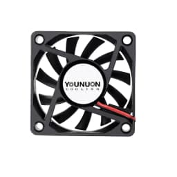 2 Pieces YOUNUON DC 5V/12V/24V Sleeve&Dual Ball Bearing 60mm 6cm 60x60x10mm Cooling Fan 6010 Brushless Cooling Cooler Fan