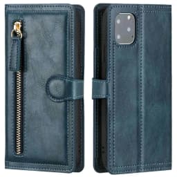 Luxury Leather Zipper Flip Wallet Case For iPhone 16 Pro Max 15 14 13 12 11 SE 2020 2022 Card Holder Stand Cover