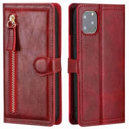 Luxury Leather Zipper Flip Wallet Case For iPhone 16 Pro Max 15 14 13 12 11 SE 2020 2022 Card Holder Stand Cover