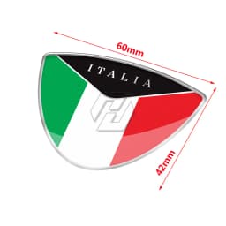 3D Resin Motorcycle Decal Italy Flag Sticker Case for ducati triumph piaggio vespa MP3 ZIP PK PX X9