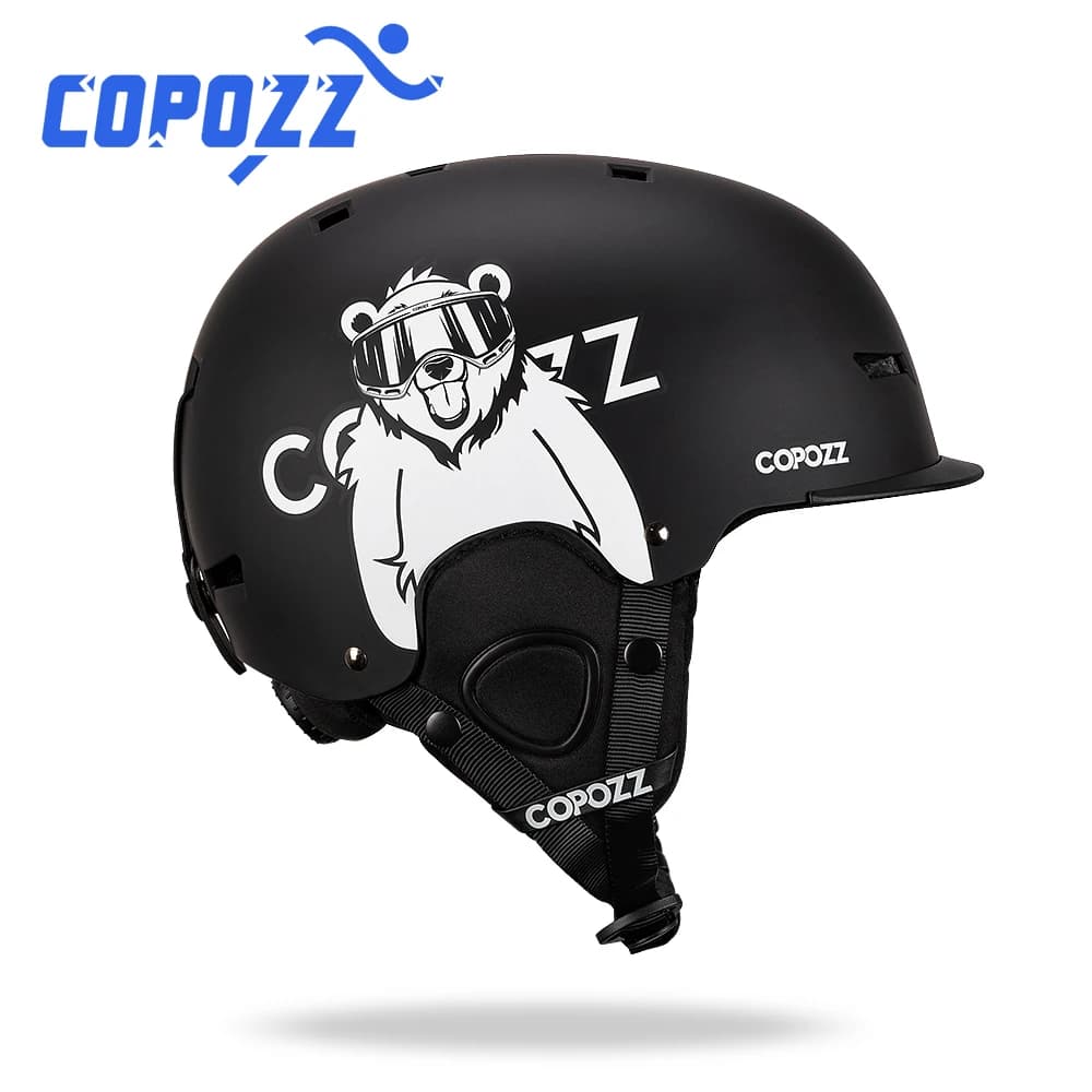 COPOZZ New Ski Helmet Cartoons Half-covered Anti-impact Safety Helmet Cycling Ski Snowboard Sports Helmet For Adult and Kids