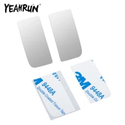 YEAHRUN Lens Reflective Auto Mirror Rearview Mirror for TRX-4 TRX4 Defender 1/10 RC Crawler Car Model Upgrade Parts Accessories