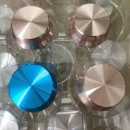 6mm Shaft Hole Aluminum Alloy Potentiometer Knob White
