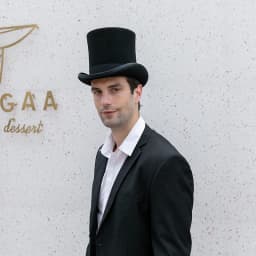 GEMVIE 17cm 100% Wool Felt Top Hat For Men Women Cylinder High Hat Topper Mad Hatter Party Costume Fedora Magician Theater Hat