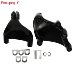 Motorcycle Black Footrest Rear Passenger Foot Pegs Mount Pedal For Harley Sportster XL 2000-2022 883 1200 72 48 Iron Forty Eight