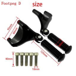 Motorcycle Black Footrest Rear Passenger Foot Pegs Mount Pedal For Harley Sportster XL 2000-2022 883 1200 72 48 Iron Forty Eight