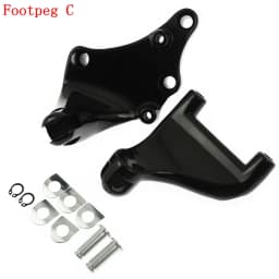 Motorcycle Black Footrest Rear Passenger Foot Pegs Mount Pedal For Harley Sportster XL 2000-2022 883 1200 72 48 Iron Forty Eight