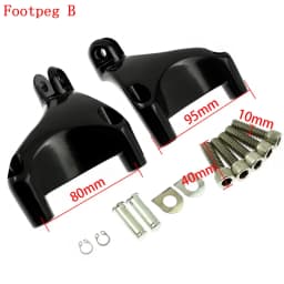 Motorcycle Black Footrest Rear Passenger Foot Pegs Mount Pedal For Harley Sportster XL 2000-2022 883 1200 72 48 Iron Forty Eight