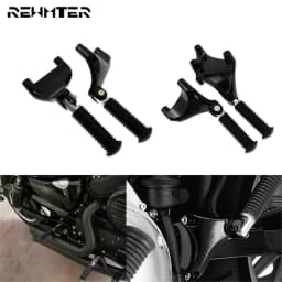 Motorcycle Black Footrest Rear Passenger Foot Pegs Mount Pedal For Harley Sportster XL 2000-2022 883 1200 72 48 Iron Forty Eight