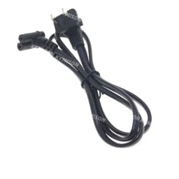 IEC 320 C7 To Universal 2Pin Plug Power Cord For Samsung TCL TV, C7 Right Angled 90 Degree To 2Pin Extension Cable, 0.5m/1m/2m