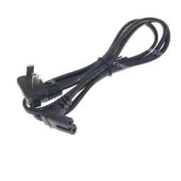IEC 320 C7 To Universal 2Pin Plug Power Cord For Samsung TCL TV, C7 Right Angled 90 Degree To 2Pin Extension Cable, 0.5m/1m/2m