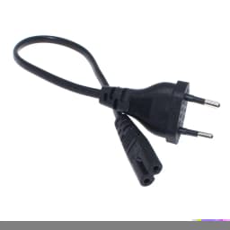 IEC 320 C7 Figure 8 To EU 2 Prong Plug AC Power Cord 30cm/50cm Copper Power Cable 2.5A 250V