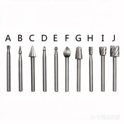 10pcs HSS Routing Router Bits Burr Rotary Tools Rotary Carving Carved Knife Cutter Tool Engraving Wood Working Used for Dremel