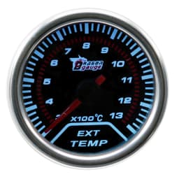 Dragon 52mm Pointer Auto Car Refit Tachometer Water Oil Temperature Boost Pressure Volt Exhaust Gas Gauge Aif Fuel RPM Meter