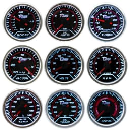 Dragon 52mm Pointer Auto Car Refit Tachometer Water Oil Temperature Boost Pressure Volt Exhaust Gas Gauge Aif Fuel RPM Meter