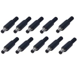10PCS DC Power Connector pin 2.1x5.5mm Female Plug Jack + Male Plug Jack Socket Adapter PCB Mount DIY Adapter Connector 5.5x2.1