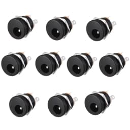 10PCS DC Power Connector pin 2.1x5.5mm Female Plug Jack + Male Plug Jack Socket Adapter PCB Mount DIY Adapter Connector 5.5x2.1