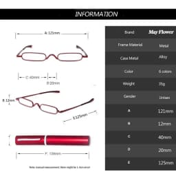 May Flower Square Reading Glasses Women Spring Hinge Narrow Glasses For Men Smart Glasse With Case Fashion Women's смарт очки +2