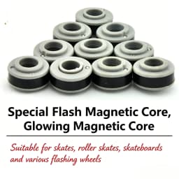 8PCS/Lot Skate Magnetic Core For Roller Skating LED Flash Light Wheel SEBA Skating Magnet Cores