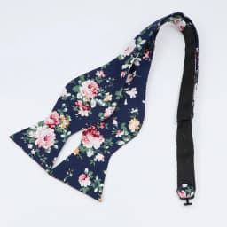 Adjustable Bowties Self Bow Tie Handmade Solid Color Floral Cotton Bowtie Men Classic Business Wedding Party Ties Bowknot Gift