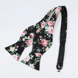 Adjustable Bowties Self Bow Tie Handmade Solid Color Floral Cotton Bowtie Men Classic Business Wedding Party Ties Bowknot Gift