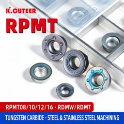 10PCS Carbide Milling Insert RPMT08T2 RPMT10T3 RPMT1204 RPMW1003 RDMW1605 Indexable Turning Tool CNC Lathe Milling Cutter