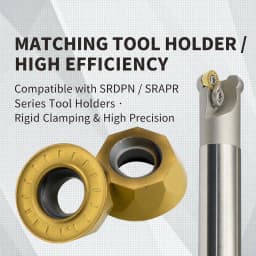 10PCS Carbide Milling Insert RPMT08T2 RPMT10T3 RPMT1204 RPMW1003 RDMW1605 Indexable Turning Tool CNC Lathe Milling Cutter