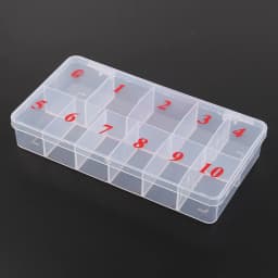10/11 Fake Nail Art Tips Case Manicure Nail Tool Art Tips Box Storage Case Natural Translucent Acrylic Plastic Cells False Nail