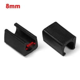 10pcs/Set U Shaped Black Chair Leg Pad Non-Slip Anti-Front Tilt Damper Stool Floor Protector Durable Plastic Tube Caps Useful