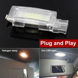 Canbus LED Interior Sun Visor Vanity Mirror Light Reading Lamps For VW Golf4 5 6 7 Plus Passat B5 B6 B7 CC Jetta Polo Beetle EOS